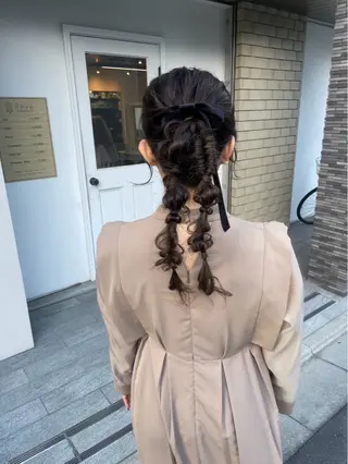 ロング ヘアアレンジ 美髪× ヘアセット✨Araiのヘアスタイル