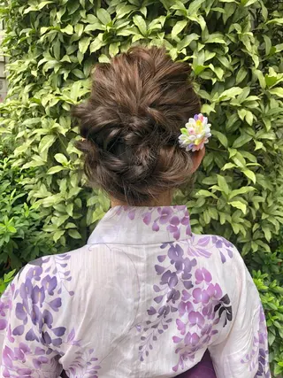 ヘアアレンジ レイヤーカット✂︎池 袋個室サロンkumaのヘアスタイル