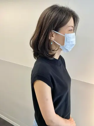 ミディアム カラー ヘアアレンジ 小林 佳祐のヘアスタイル