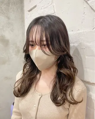 ロング 【ピンク/韓国ヘア/ ヘアセット】亜海のヘアスタイル