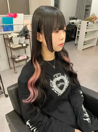 ロング カラー ヘアアレンジ メンズ Cielro/ダブル カラー/西田咲希のヘアスタイル