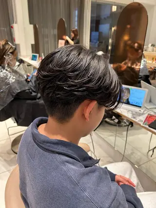 パーマ mika/ミディアム メンズ/ショートのヘアスタイル