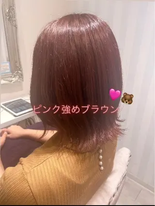 ミディアム カラー ショート✂︎ボブ/ /小駒杏花のヘアスタイル