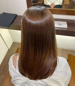 セミロング 結衣 髪質改善モデル募集中のヘアスタイル