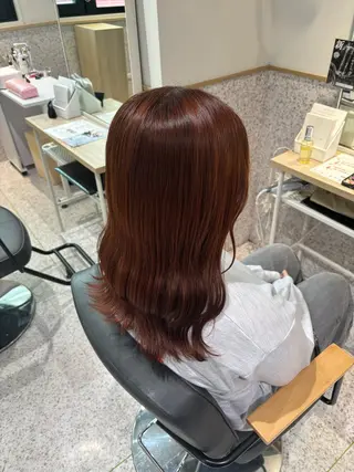 セミロング カラー 暖色カラー/ パリジェンヌ💟みくのヘアスタイル