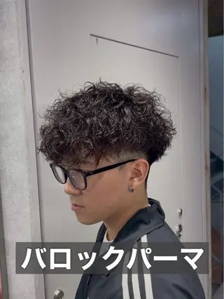 ショート パーマ メンズ メンズパーマカット 達人/涼のヘアスタイル