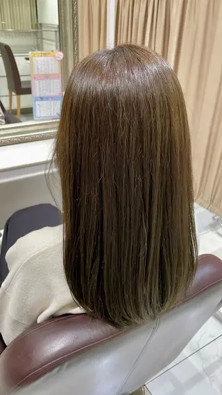 ロング カラー 前田 夏実/メンズカットのヘアスタイル