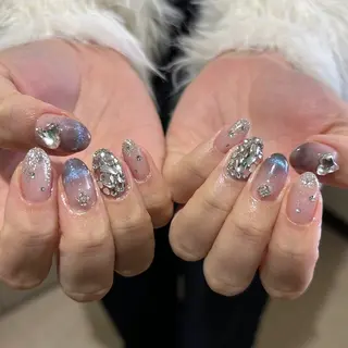 ネイル パラあり！フィルイン 美フォルムのネイルデザイン