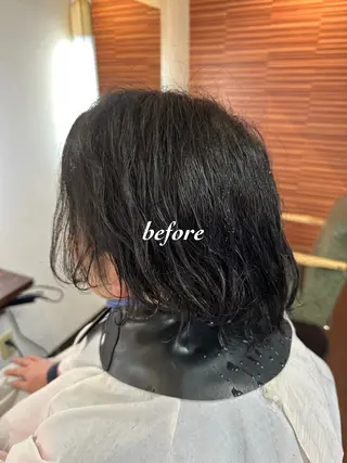 パーマ メンズ 💜推しインナー カラー/菊池柊真💜のヘアスタイル