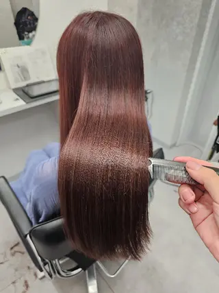 セミロング カラー 【髪質改善美容師】t occa茨木篠原健太のヘアスタイル