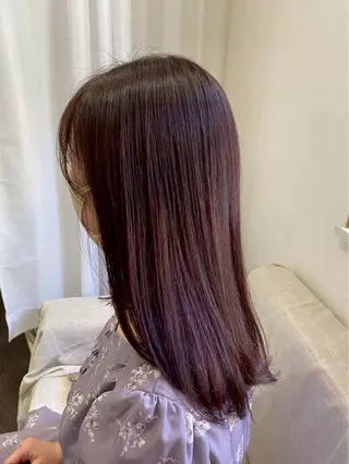 ミディアム カラー 山本 優音のヘアスタイル