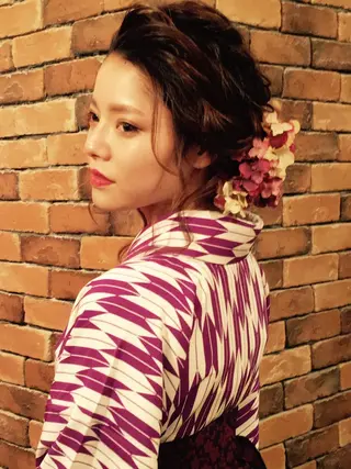 ヘアアレンジ ヘアセット CAnameのヘアスタイル