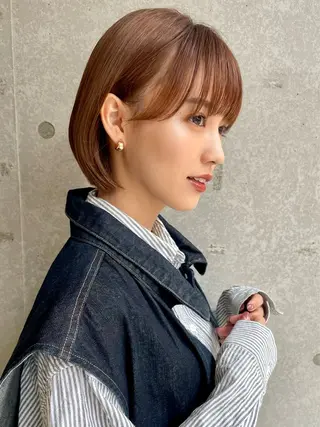 ミディアム 三鷹で1番ショート ボブをカットする新谷のヘアスタイル