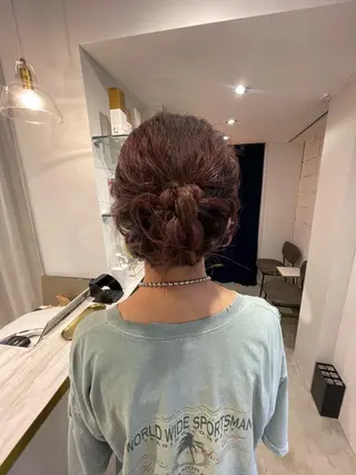 ミディアム ヘアアレンジ レイヤー♡ 石川優奈のヘアスタイル