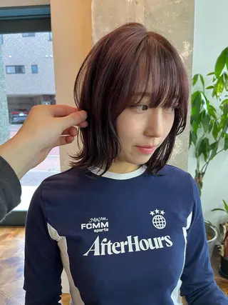 ミディアム ハシモトタケル🌿 ボブ/レイヤーカットのヘアスタイル