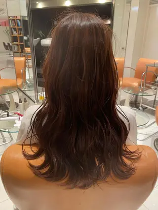 ロング ダダキュービッグ 渡辺 ミウのヘアスタイル