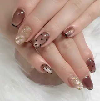 ネイル ハッピーネイル 蘭のネイルデザイン