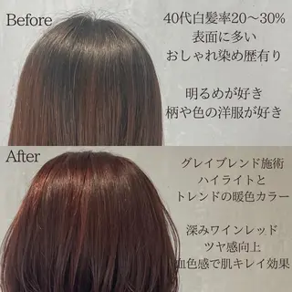 ミディアム カラー matka白髪ぼかし 大人ヘア/KEIKOのヘアスタイル