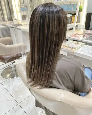 ロング カラー ＡＳＨ大宮/ブリーチ 髪質改善/カラーのヘアスタイル