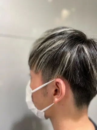 カラー メンズ AGU 三条店 林　雄のヘアスタイル