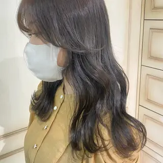 ロング カラー ヘアアレンジ 透明感カラー 古山 結季🌙🖤のヘアスタイル