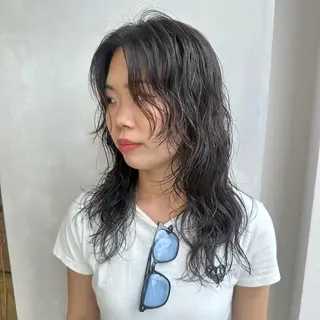 パーマ デザインカラー/パー マ🦖外岡咲希🦖のヘアスタイル