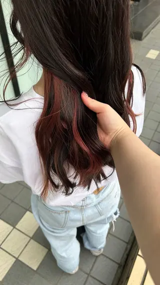 ロング カラー 元山 透明感艶カラー 🌻レイヤーカットのヘアスタイル