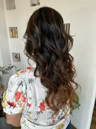 ロング カラー 🌸小掛🌸 豊橋外国人風カラーのヘアスタイル