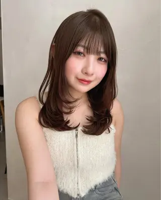 ミディアム Agnos 青山/ saya🌼のヘアスタイル