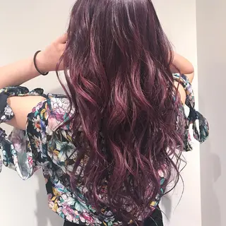 ロング カラー ヘアアレンジ Zina渋谷エリア マネージャShionのヘアスタイル