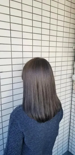 ミディアム カラー 🌿赤み消し/ 艶カラー落合 優🌿のヘアスタイル