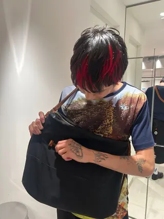 メンズ れんか/ボブ/レイヤ ー/ベージュ/艶髪のヘアスタイル