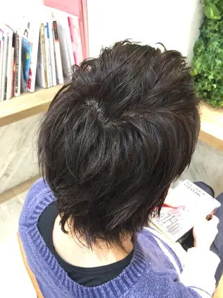 ミディアム カラー メンズ 吉岡 三四朗のヘアスタイル