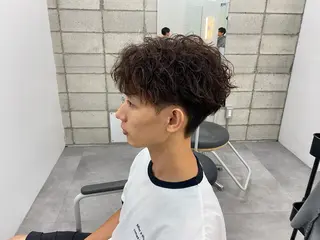 パーマ メンズ メンズパーマ外屋敷 航のヘアスタイル