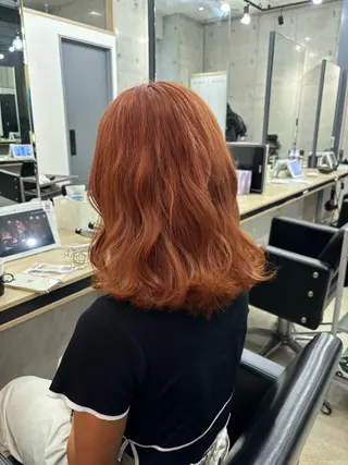 ミディアム カラー 🪽髪質改善矯正 🤍MIU🤍のヘアスタイル