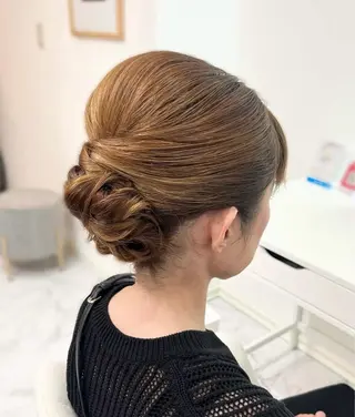 セミロング ヘアアレンジ ヘアセット専門店 Rのヘアスタイル