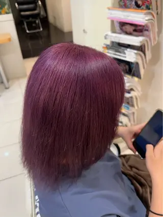 ミディアム カラー デザインカラー✨🦄 透明感カラー✨ヒカルのヘアスタイル