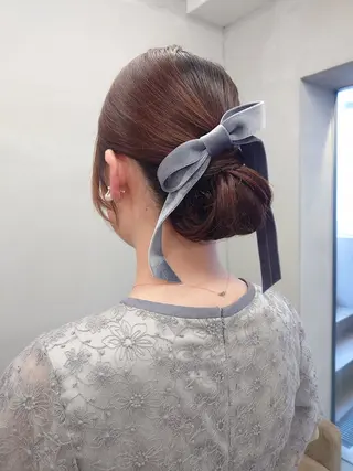 ミディアム カラー ヘアアレンジ 髪質改善/透明感 OAK兵庫のヘアスタイル