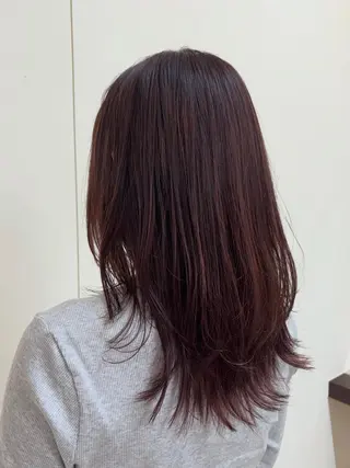 セミロング カラー ⛄️カラーモデル /艶カラー/あい⛄️のヘアスタイル