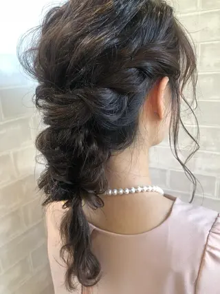 ロング カラー ヘアアレンジ 久保田 茜のヘアスタイル