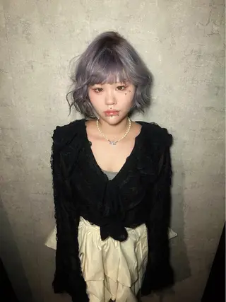 ショート カラー ヘアアレンジ 渡邉 舞のヘアスタイル