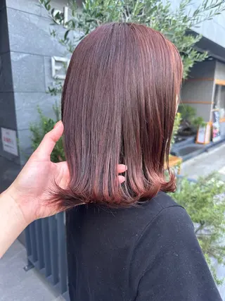 カラー Chiho/ 博多/パーマ/ボブのヘアスタイル