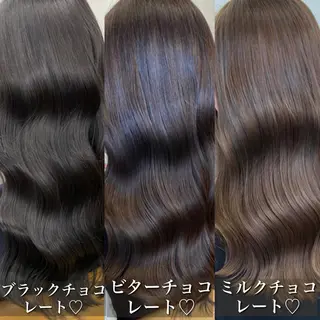 ロング カラー プル艶職人/ にしものヘアスタイル