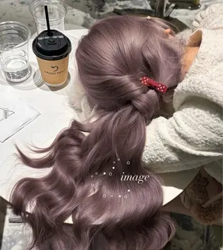 ロング 淡色ラベンダー♡ ニーナ🎀🦙のヘアスタイル