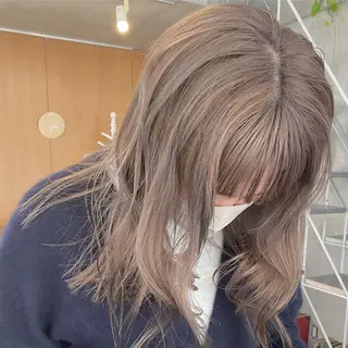 セミロング カラー パーマ ヘアアレンジ メンズ キッズ ネイル マツエク・マツパ アイブロウ モリモト サナのヘアスタイル
