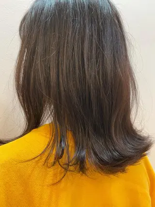 ミディアム カラー 菜 摘のヘアスタイル