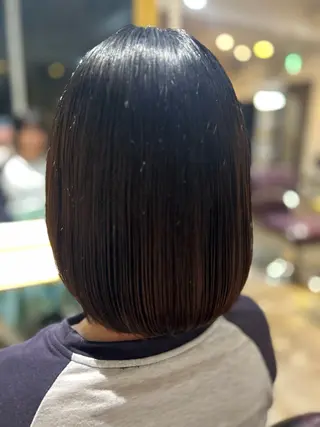 ショート 縮毛矯正／レイヤー／ 🌼mizukiのヘアスタイル