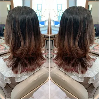 セミロング ヘアアレンジ 韓国hair🦋 Nanaのヘアスタイル
