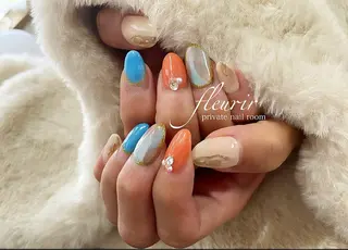 ネイル フルリール 【プライベートサロンのネイルデザイン