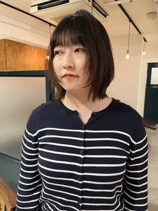 ミディアム 暖色/パーマ 🌼クニトウメイのヘアスタイル
